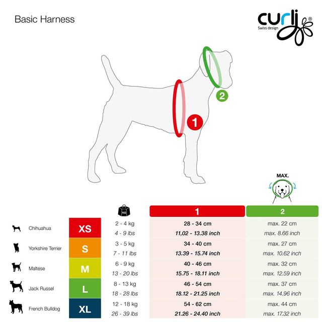 Curli Premium Apple Leather Harness - brown