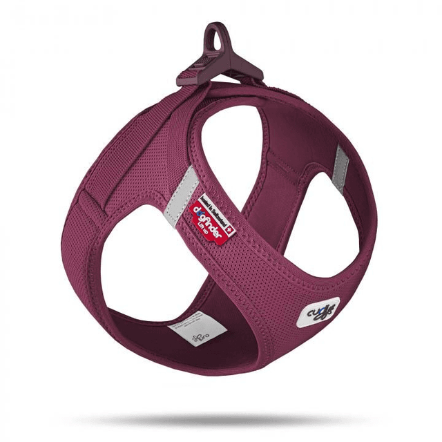 Curli Brustgeschirr Schnalle Airmesh - ruby