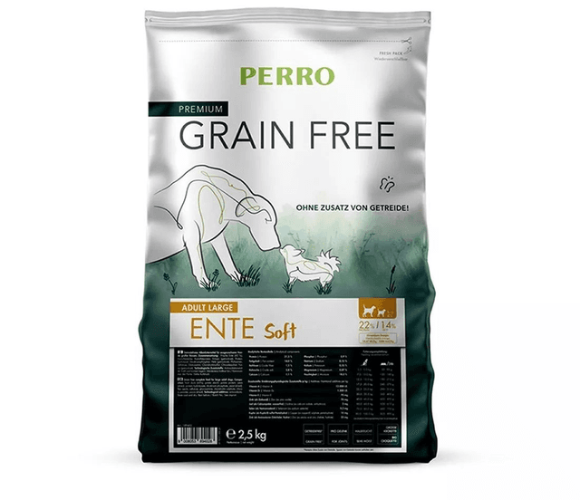 PERRO Grain Free Adult Large Ente Soft