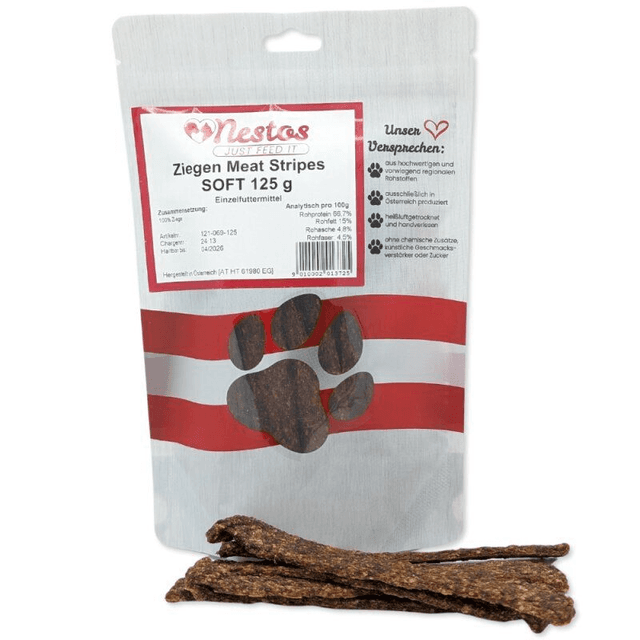 Nestos Ziegen Meat Stripes SOFT - 125g
